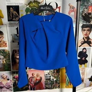 Zara royal blue blouse